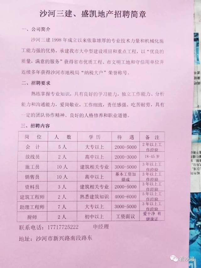 沙河招聘网最新招聘动态及其影响